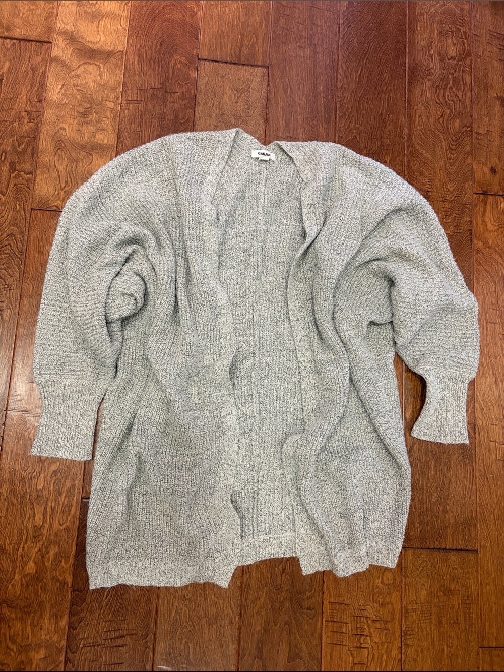 Garage Light Gray Open-Front Women’s Cardigan
